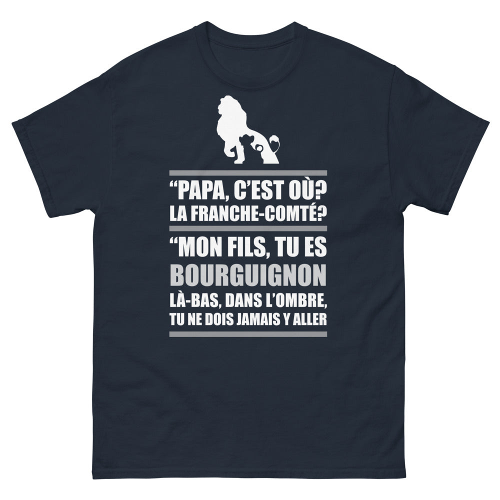 T-shirt Bourguignon marine - Mon fils, tu es Bourguignon !