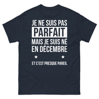 Thumbnail for T-shirt Décembre marine - esprit hiver, presque parfait