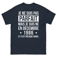 Thumbnail for T-shirt Décembre 1986 marine - né en décembre 1986