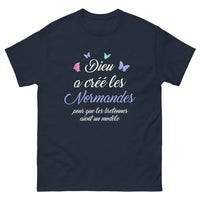 Thumbnail for T-shirt Normandes & Bretonnes marine - clin d'œil entre Normandes et Bretons