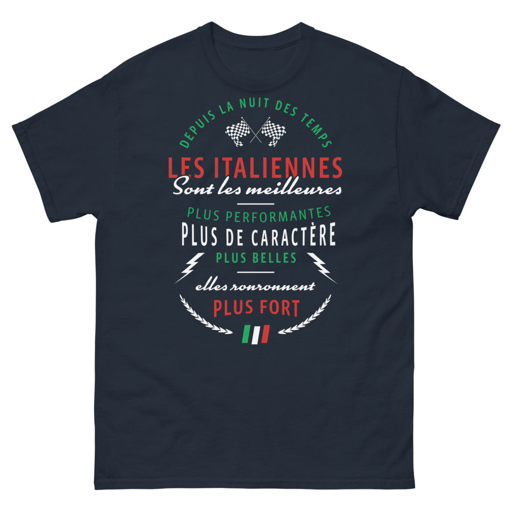 T-shirt Italie marine face - esprit italienne