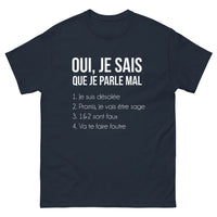 Thumbnail for T-shirt Occitanie marine - oui, je sais que je parle mal