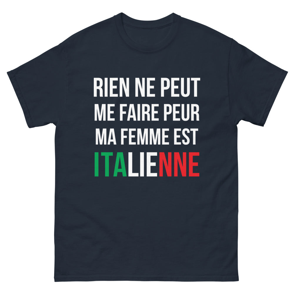 T-shirt Italie marine - Rien ne peut me faire peur