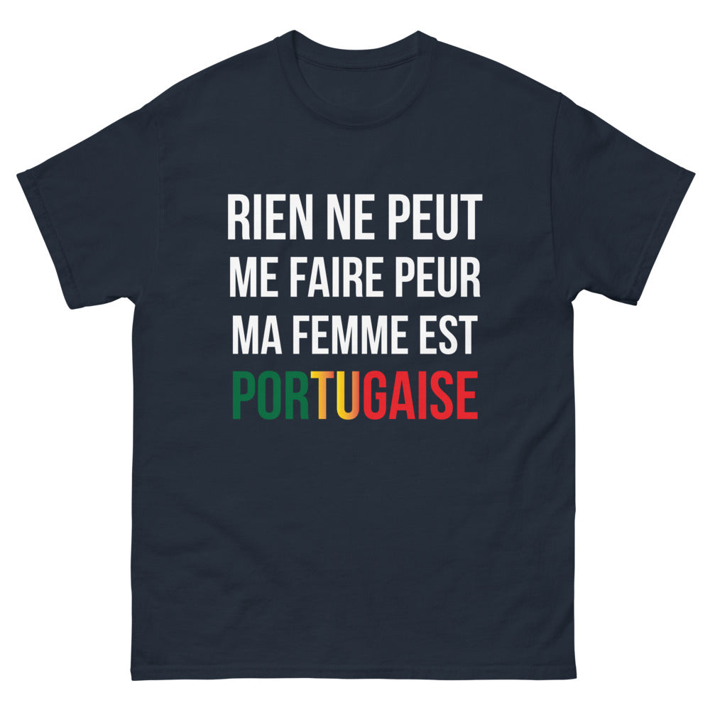T-shirt Portugaise marine - Rien ne peut me faire peur