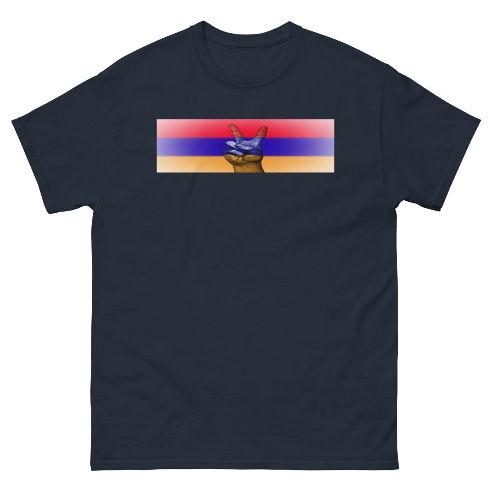 T-shirt Arménie marine - paix et héritage