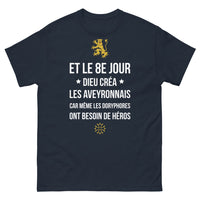Thumbnail for T-shirt Aveyronnais marine - héros du quotidien