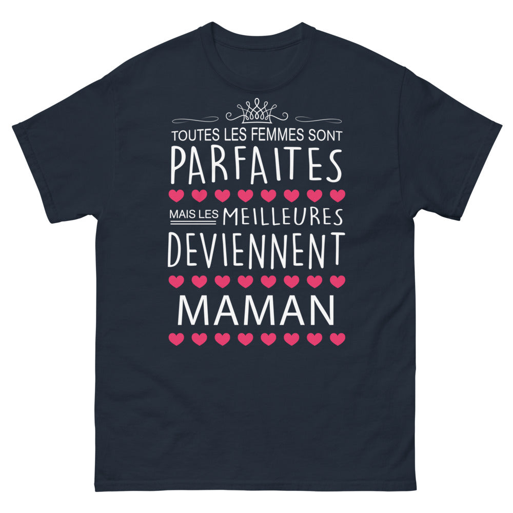 T-shirt Maman marine - toutes les femmes sont parfaites