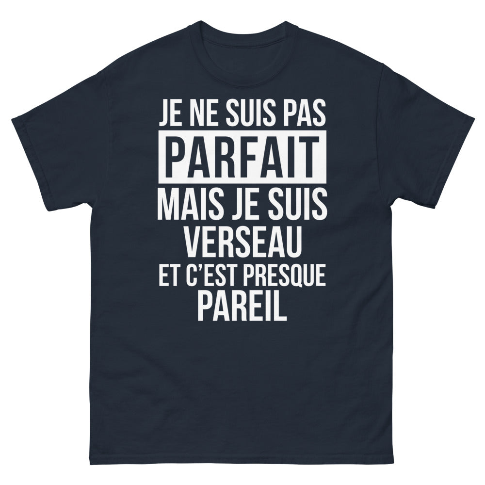 T-shirt Verseau marine - humour discret