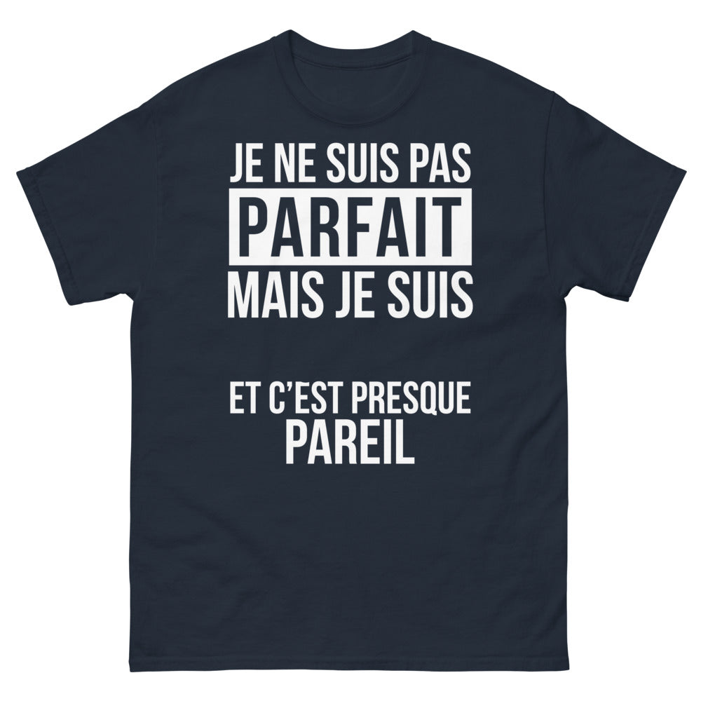 T-shirt Bretagne marine - Je ne suis pas parfait mais je suis Breton