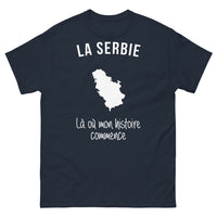 Thumbnail for T-shirt Serbie marine - Là où mon histoire commence
