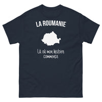Thumbnail for T-shirt Roumanie marine - Là où mon histoire commence