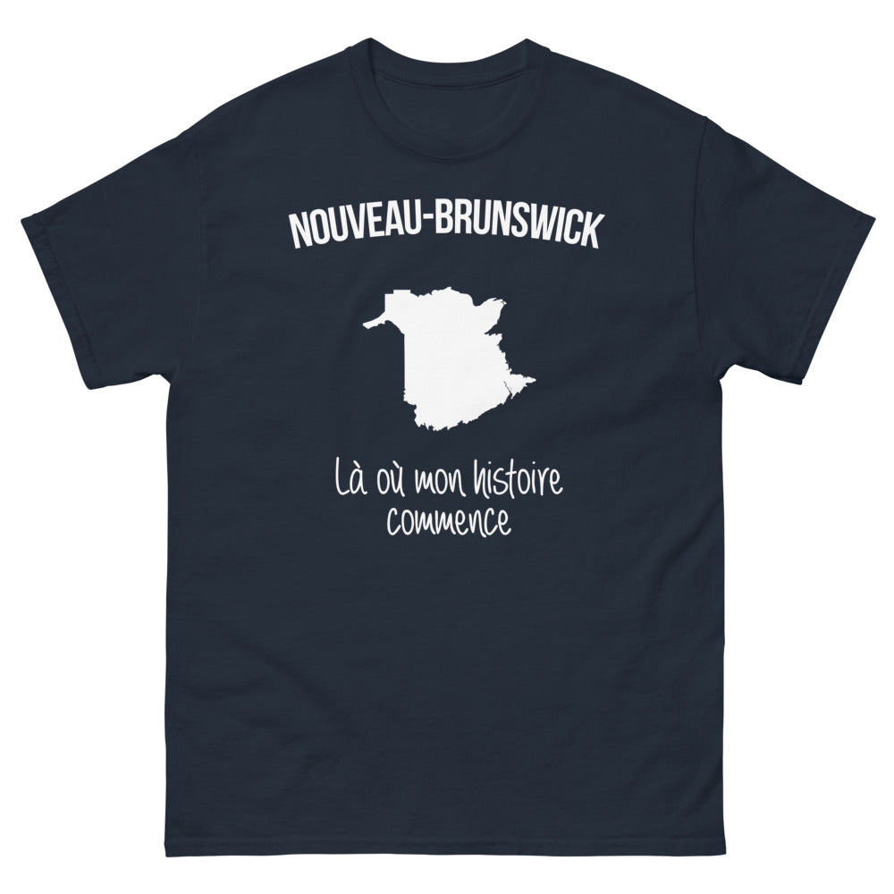 T-shirt Nouveau-Brunswick marine - racines et fierté