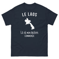Thumbnail for T-shirt Laos marine - Là où mon histoire commence