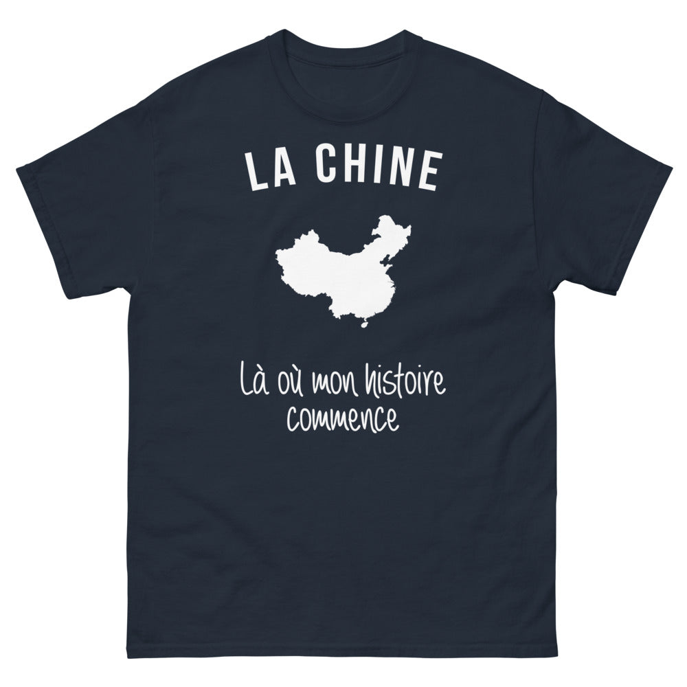 T-shirt Chine marine - La Chine, mon héritage