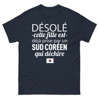 Thumbnail for T-shirt Sud-Coréen marine - humour et fierté