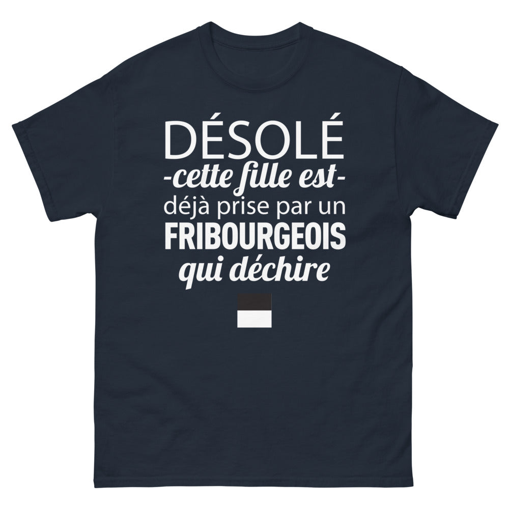 T-shirt Fribourg marine - pris par un fribourgeois au top