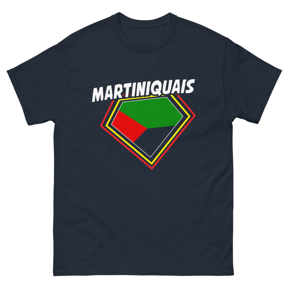 T-shirt martiquais marine face - esprit Antilles