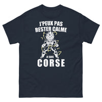Thumbnail for T-shirt Corse marine - Je peux pas rester calme