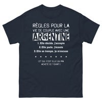 Thumbnail for T-shirt Argentine marine - règles de vie de couple