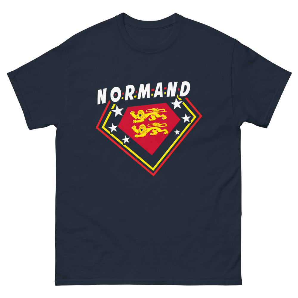 T-shirt Normandie marine - fier de ses racines sombres