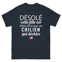 Thumbnail for T-shirt Chilien marine - amour pour un Chilien
