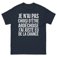 Thumbnail for T-shirt Ardèche bleu marine - Je n'ai pas choisi d'être Ardéchoise