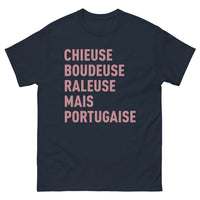Thumbnail for T-shirt Portugaise marine - râleuse au cœur fier