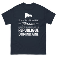 Thumbnail for T-shirt République dominicaine marine - Pas besoin de thérapie