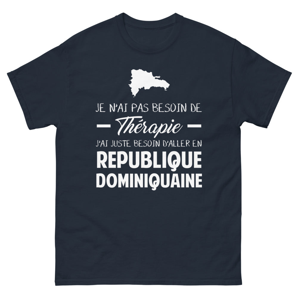T-shirt République Dominicaine marine - humour et voyage