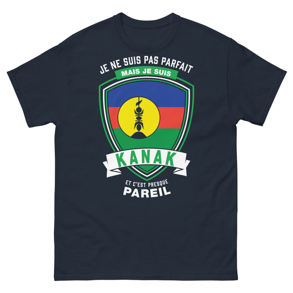 T-shirt Kanak marine - fierté et humour