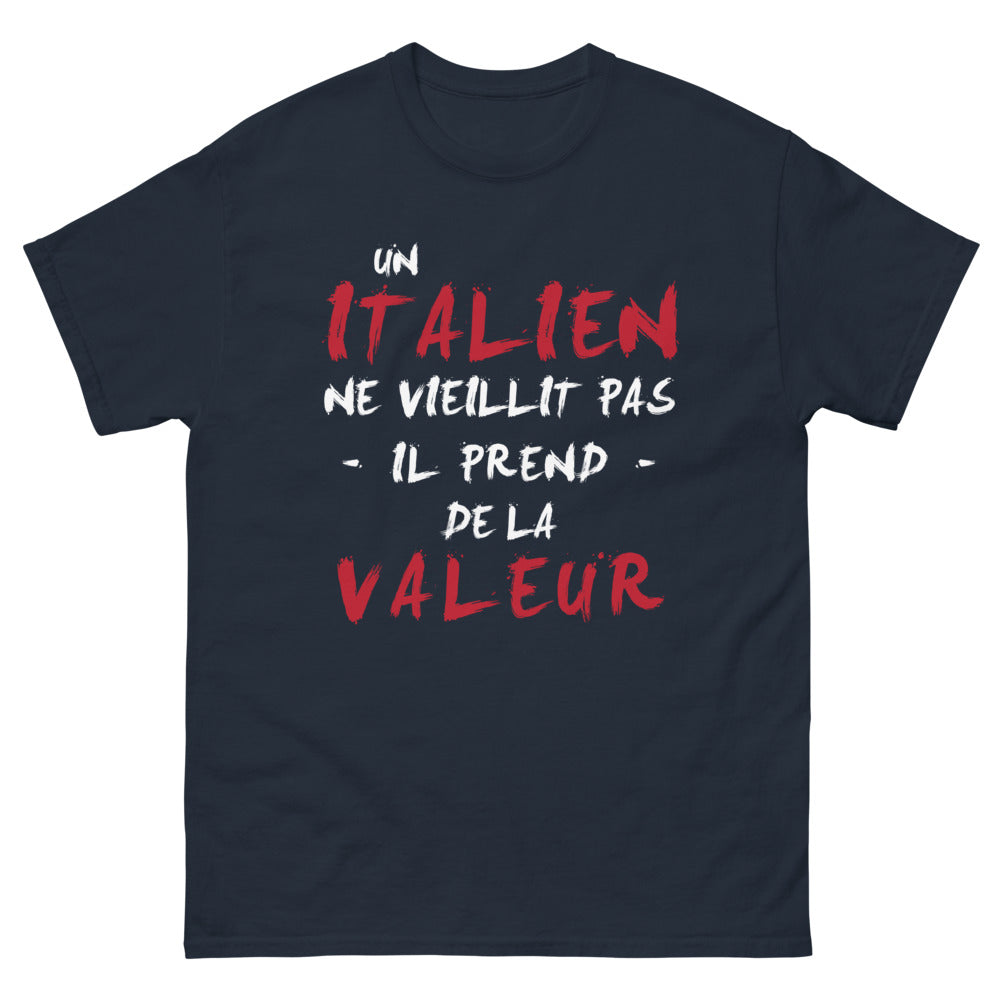 T-shirt Italien marine - Un Italien ne vieillit pas