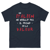 Thumbnail for T-shirt Italien marine - Un Italien ne vieillit pas