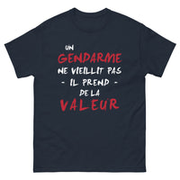 Thumbnail for T-shirt gendarme marine - Un gendarme ne vieillit pas