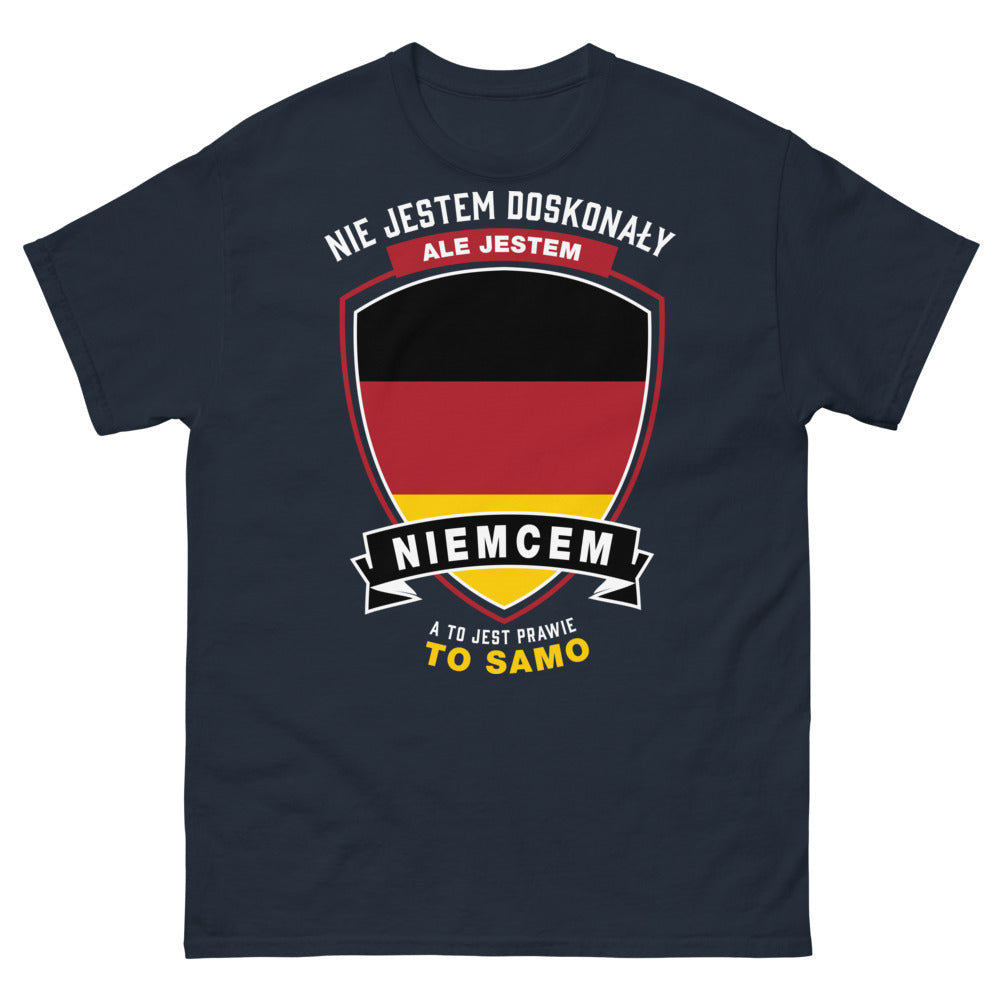 T-shirt Allemagne marine - Je ne suis pas parfait mais je suis Allemand