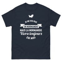 Thumbnail for T-shirt Normandie marine face - cœur normand