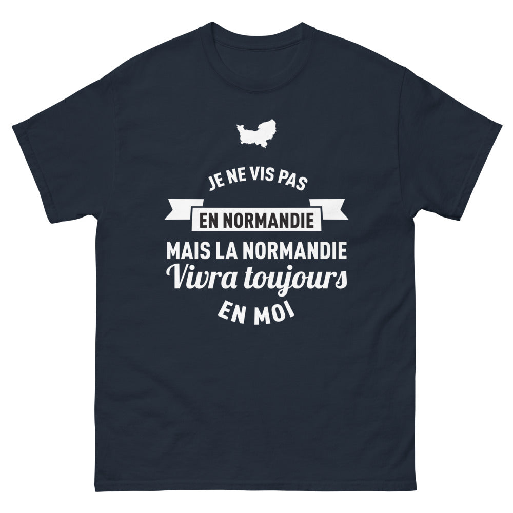 T-shirt Normandie marine face - clin d'œil normand