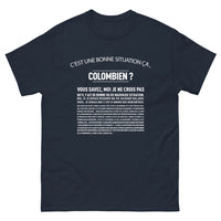 Thumbnail for T-shirt Colombien marine - C'est une Bonne Situation