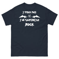 Thumbnail for T-shirt rock bleu marine - Je peux pas, j'ai concert de rock