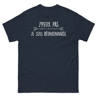 Thumbnail for T-shirt Réunionnaise marine - J'peux pas, je suis Réunionnaise