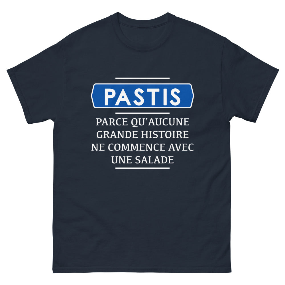 T-shirt Pastis FR marine - convivialité méridionale