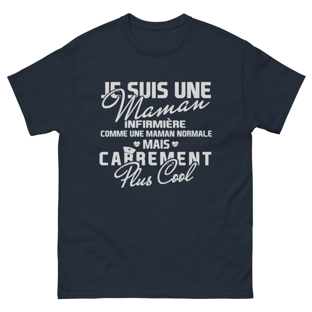 T-shirt Maman infirmière marine - Plus cool que jamais