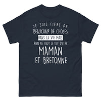 Thumbnail for T-shirt Bretagne marine face - Fière d'être maman et bretonne