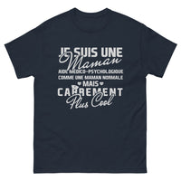 Thumbnail for T-shirt aide médico-psychologique marine - maman héroïne du quotidien