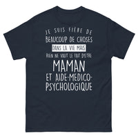 Thumbnail for T-shirt Mamans AMP marine - double casquette avec humour