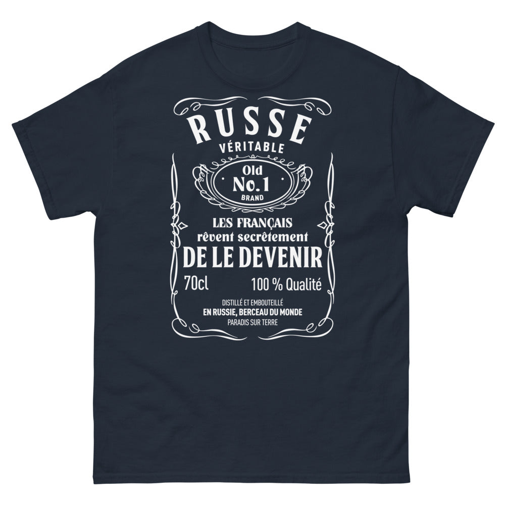 t-shirt russe marine - marque authentique, rêve secret