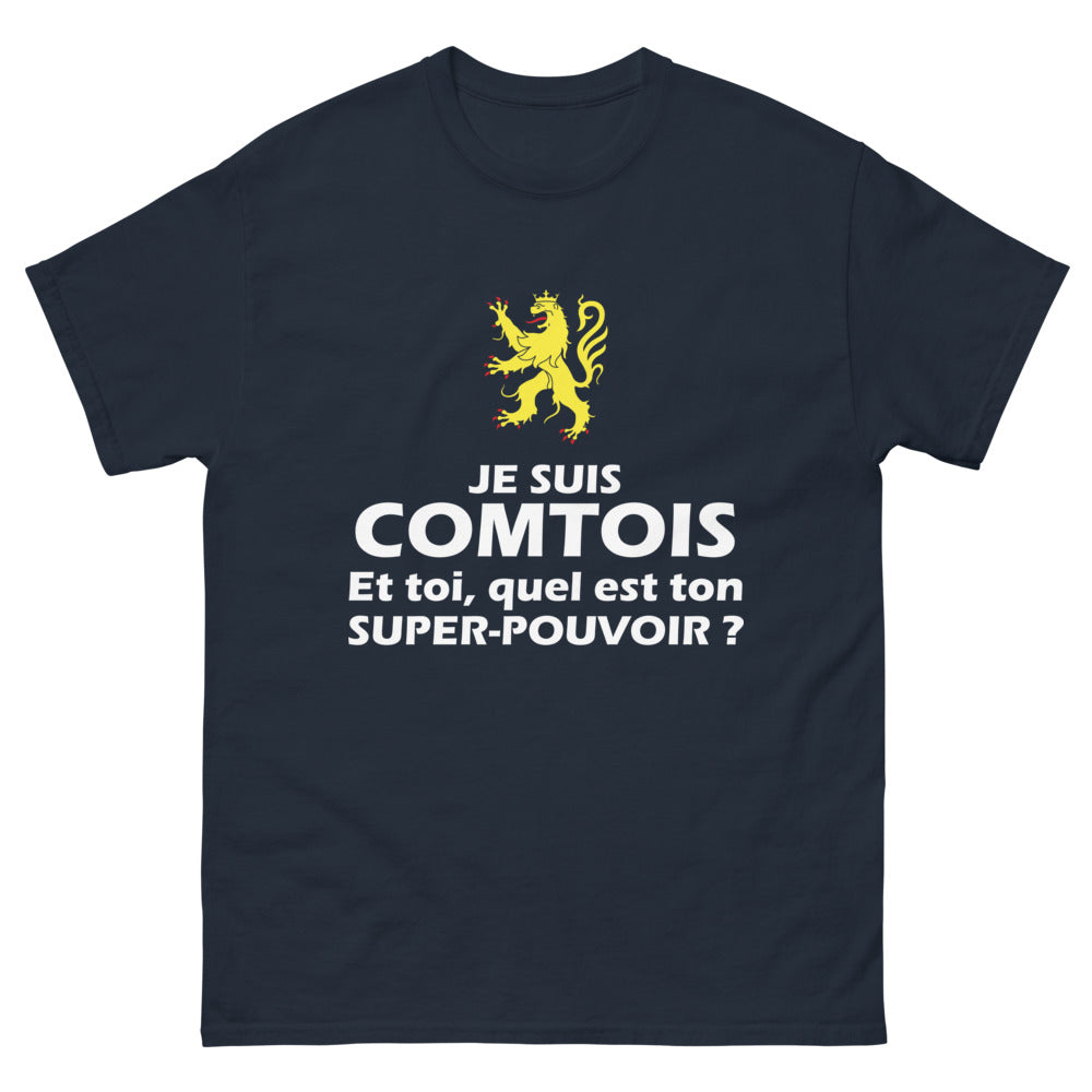 T-shirt Comtois marine - et toi, quel est ton super pouvoir Comtois ?