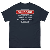 Thumbnail for T-shirt Bourgogne marine - humour et vin