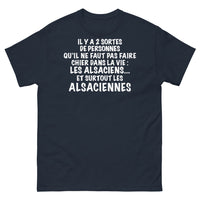 Thumbnail for T-shirt Alsace marine - 2 sortes de personnes qu'il ne faut pas contrarier