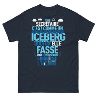 Thumbnail for T-shirt secrétaire marine - iceberg humour discret
