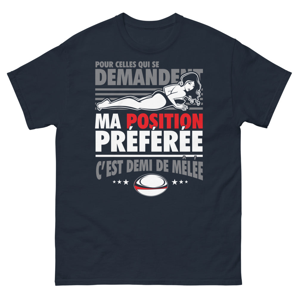 T-shirt France marine - Ma position préférée